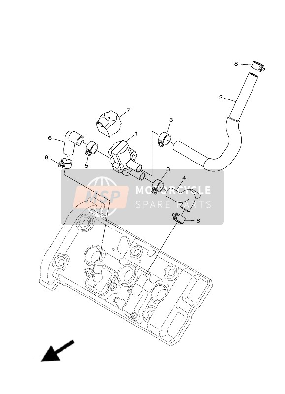 Yamaha TRACER 900 (MDNM6-BNS4) 2019 Air Induction System for a 2019 Yamaha TRACER 900 (MDNM6-BNS4)