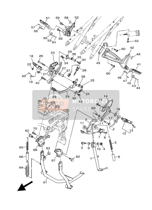 B5C2742L0000, Bracket 5, Yamaha, 1