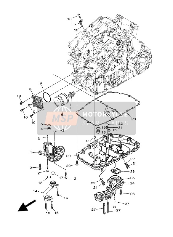 Yamaha XT1200Z SUPER TENERE ABS 2019 Oil Pump for a 2019 Yamaha XT1200Z SUPER TENERE ABS