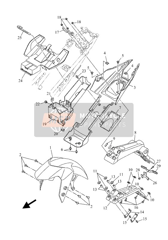 BK6F16530000, Boite, Yamaha, 0