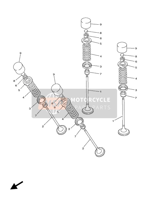 Yamaha FJR1300AS 2020 Soupape pour un 2020 Yamaha FJR1300AS