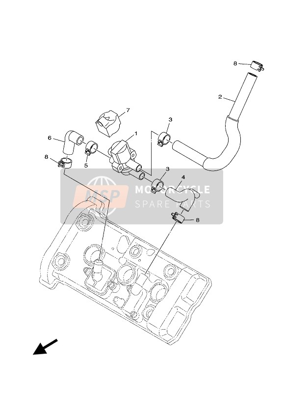 Yamaha MT-09 ABS 2020 LUFTEINLASSSYSTEM für ein 2020 Yamaha MT-09 ABS