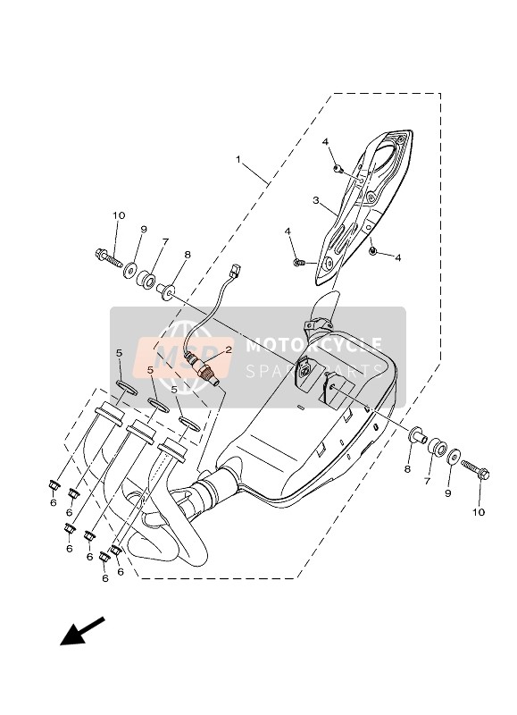 Yamaha MT-09 ABS 2020 Cansada para un 2020 Yamaha MT-09 ABS