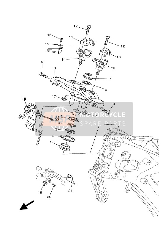 Yamaha MT-09 ABS 2020 Sturen voor een 2020 Yamaha MT-09 ABS