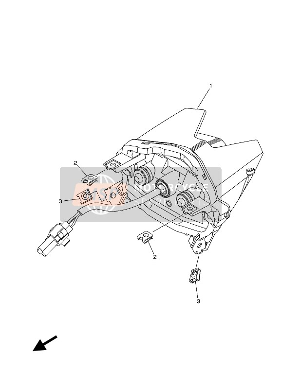 Yamaha MT-09 ABS 2020 TAILLIGHT for a 2020 Yamaha MT-09 ABS