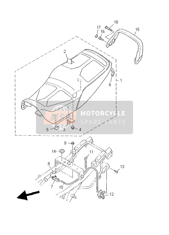 Yamaha XJR1300 2002 Posto A Sedere per un 2002 Yamaha XJR1300