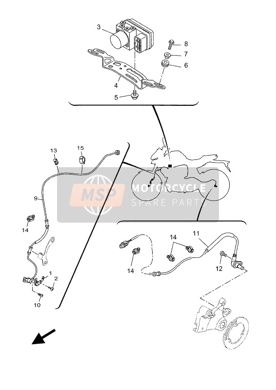 B5GH59800100, Faisceau De Fils Com, Yamaha, 0