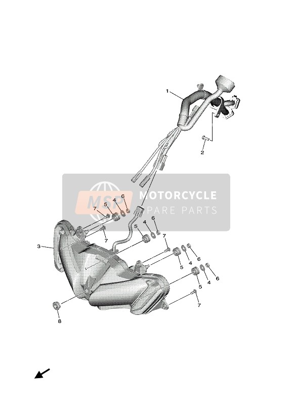 Yamaha NIKEN 2020 HEADLIGHT for a 2020 Yamaha NIKEN