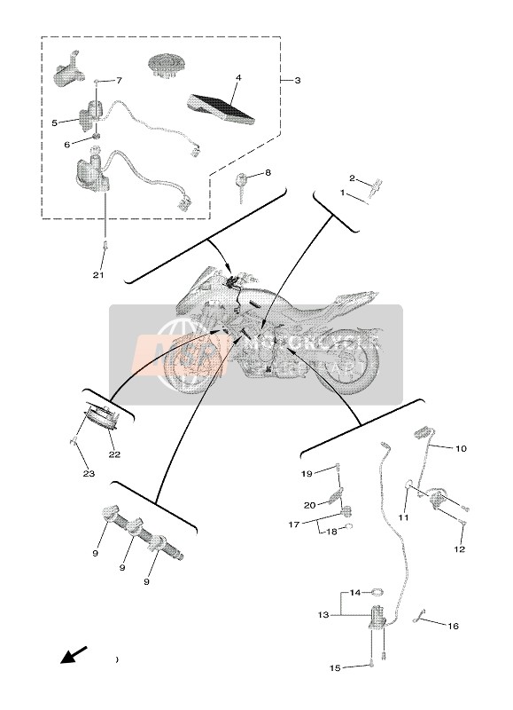 5S7857200000, Olstandanzeiger, Yamaha, 2