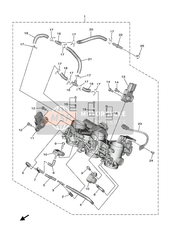 Yamaha NIKEN GT 2020 INTAKE for a 2020 Yamaha NIKEN GT