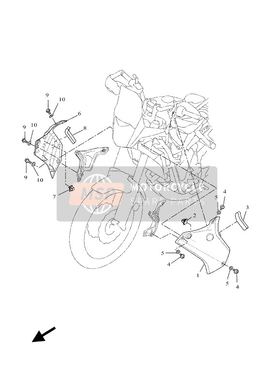 BW3F835V00P0, Panneau 2, Yamaha, 0