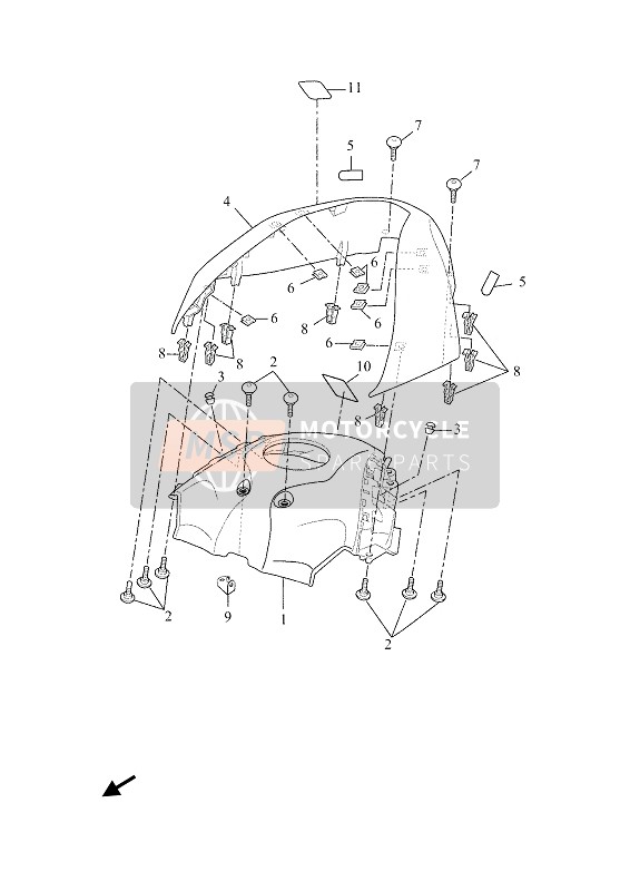 B4TF464E0000, Cover Cap, Yamaha, 0