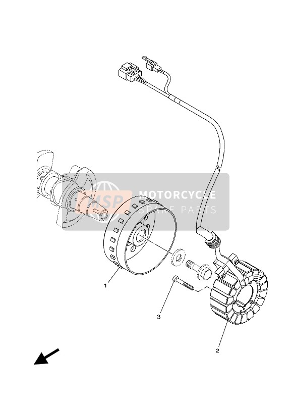 Yamaha TRACER 900 GT 2020 Generatore per un 2020 Yamaha TRACER 900 GT