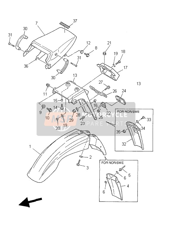 901190611400, Bolt, With Washer, Yamaha, 1