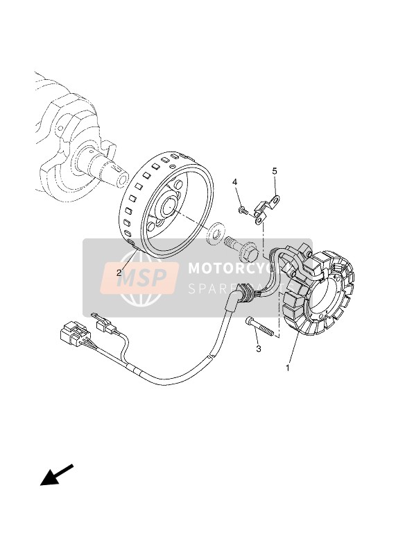 Yamaha XSR700 2020 GENERATOR for a 2020 Yamaha XSR700