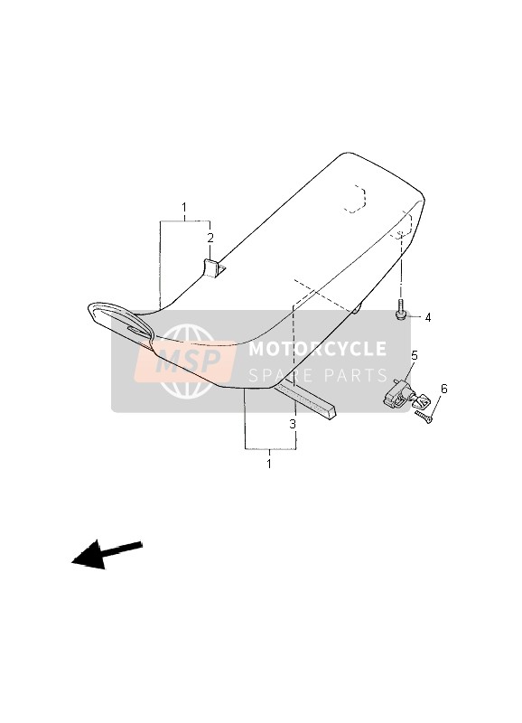 Yamaha XT600E 2002 Posto A Sedere per un 2002 Yamaha XT600E