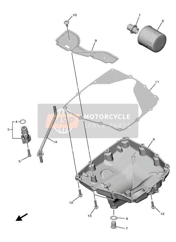 Yamaha YZF-1 2020 Nettoyant à l'huile pour un 2020 Yamaha YZF-1