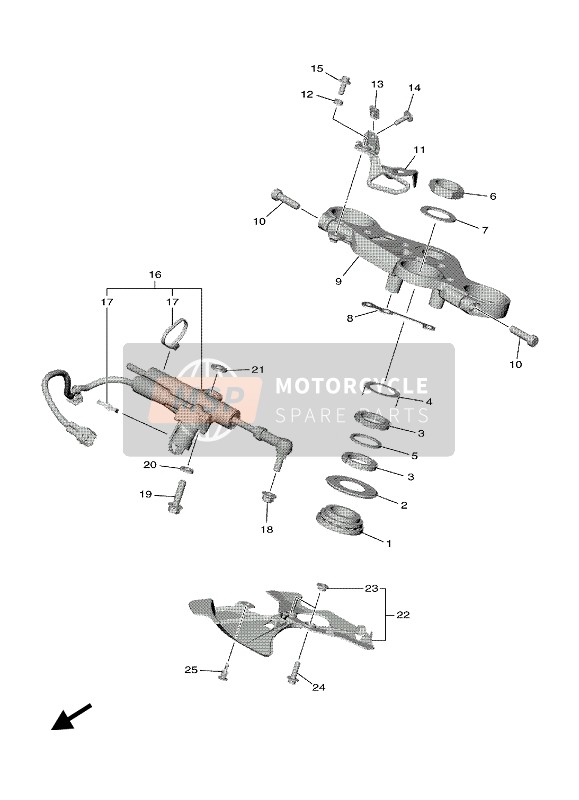 Yamaha YZF-R1M 2020 STEERING for a 2020 Yamaha YZF-R1M
