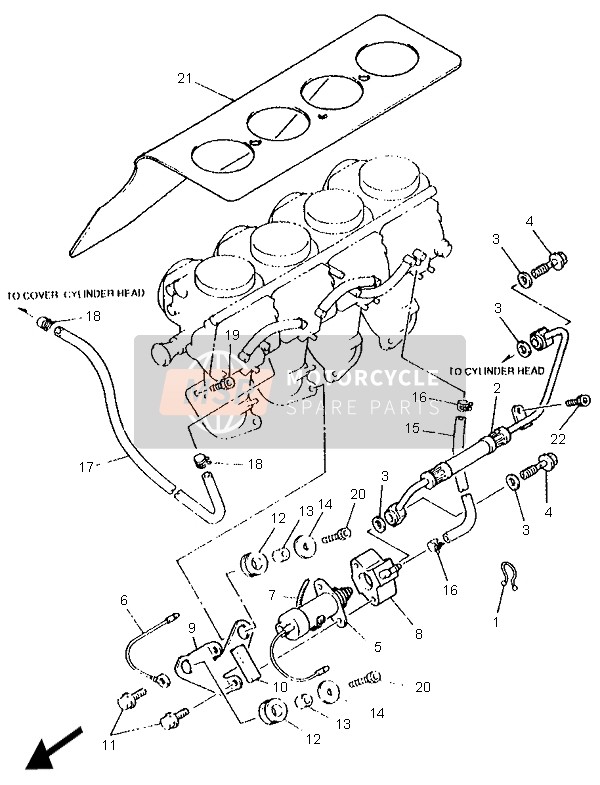 Yamaha XJ600S 1995 Carburettor 2 for a 1995 Yamaha XJ600S