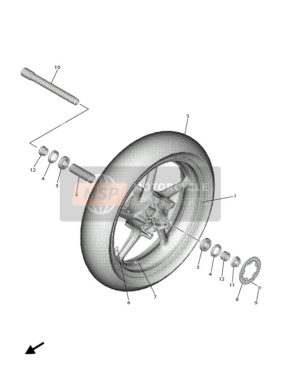 Roue avant