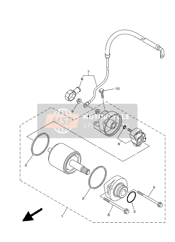 Yamaha MT-07 2021 Comenzando Motor 4 para un 2021 Yamaha MT-07