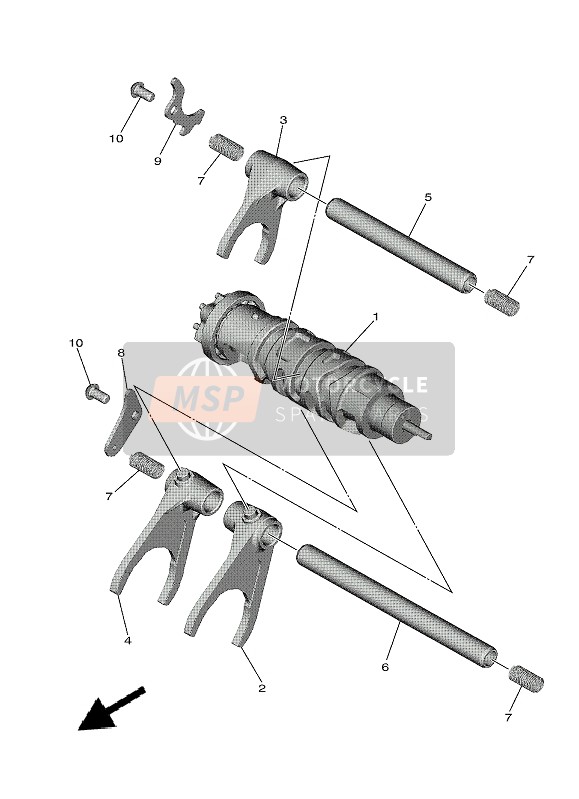 2C0185360000, Vite Di Fermo, Yamaha, 1