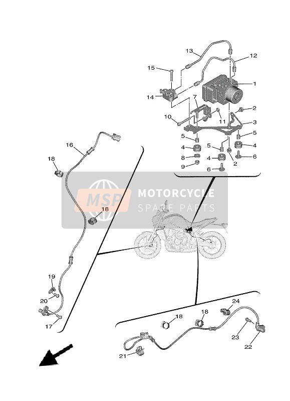 Yamaha MT-09 2021 Eléctrico 3 para un 2021 Yamaha MT-09