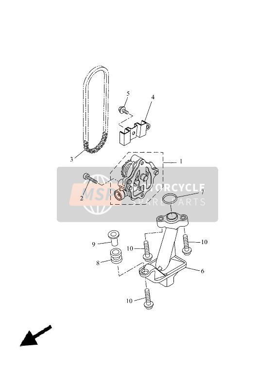 Yamaha TENERE 700 (SKY BLUE) 2021 Bomba de aceite para un 2021 Yamaha TENERE 700 (SKY BLUE)