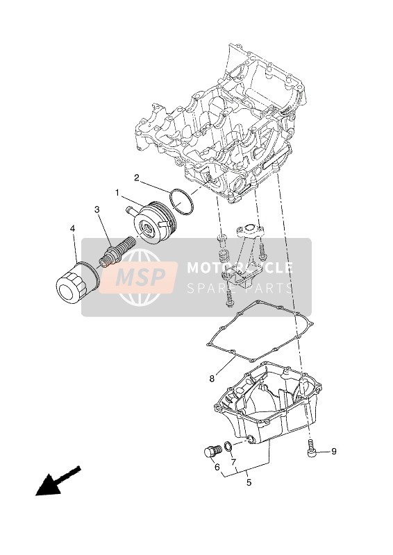 Yamaha TENERE 700 (SKY BLUE) 2021 Nettoyant à l'huile pour un 2021 Yamaha TENERE 700 (SKY BLUE)