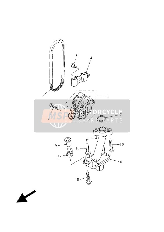 Yamaha TRACER 7 2021 Bomba de aceite para un 2021 Yamaha TRACER 7