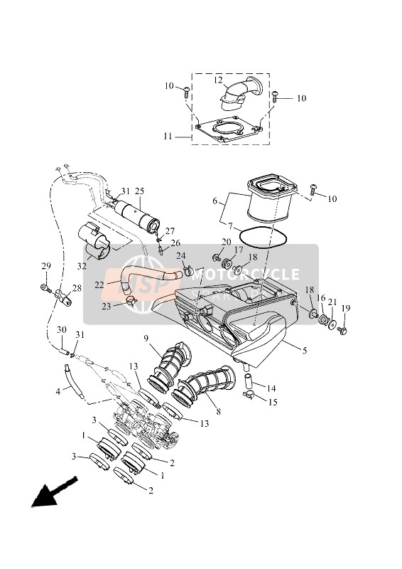 Yamaha TRACER 7 2021 Inlaat voor een 2021 Yamaha TRACER 7