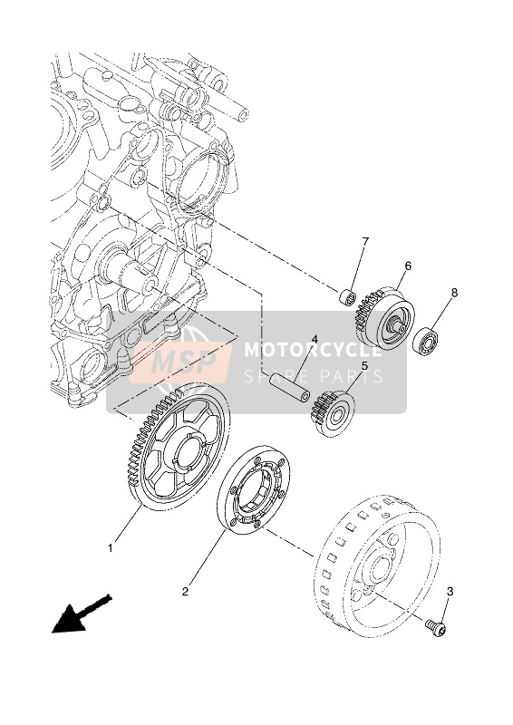 Yamaha TRACER 7 2021 ANLASSER 2 für ein 2021 Yamaha TRACER 7