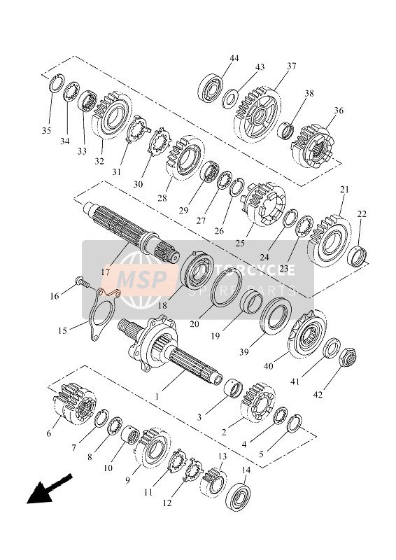 Yamaha TRACER 7 2021 TRANSMISSION for a 2021 Yamaha TRACER 7