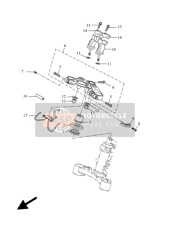 Yamaha TRACER 7 2021 STEERING for a 2021 Yamaha TRACER 7