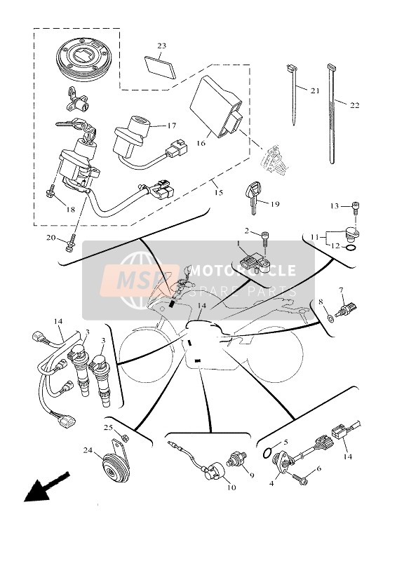 Yamaha TRACER 7 2021 ELEKTRISCH 2 für ein 2021 Yamaha TRACER 7