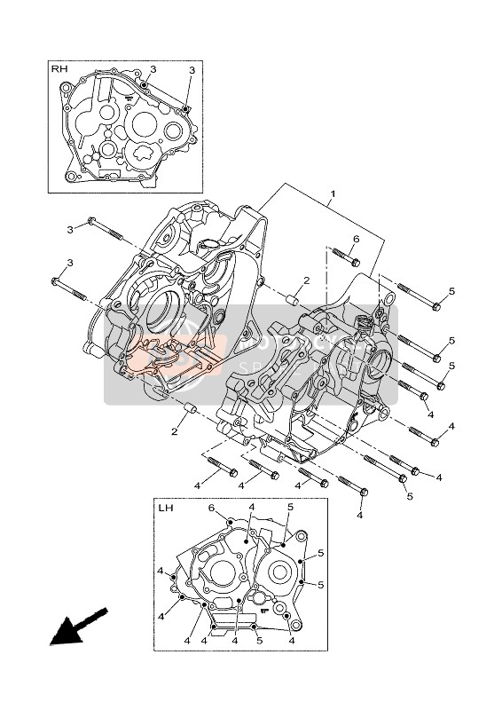 Yamaha XSR125 2021 Caja Del Cigüeñal para un 2021 Yamaha XSR125