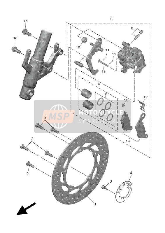 5P0F59190100, Support,  Plaquette, Yamaha, 1