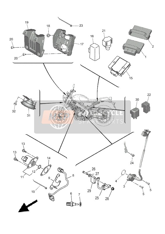 BX9H592A0000, Sonde, Yamaha, 2