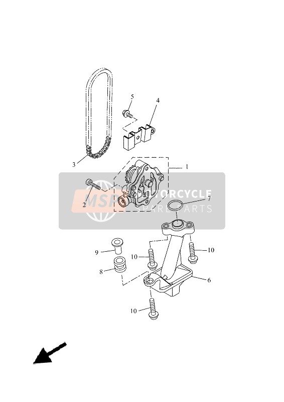 Yamaha XSR700 2021 ÖLPUMPE für ein 2021 Yamaha XSR700