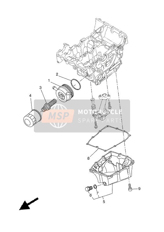 Yamaha XSR700 2021 Nettoyant à l'huile pour un 2021 Yamaha XSR700