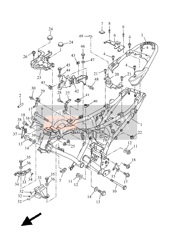 B2G234290000, Butee, Yamaha, 2