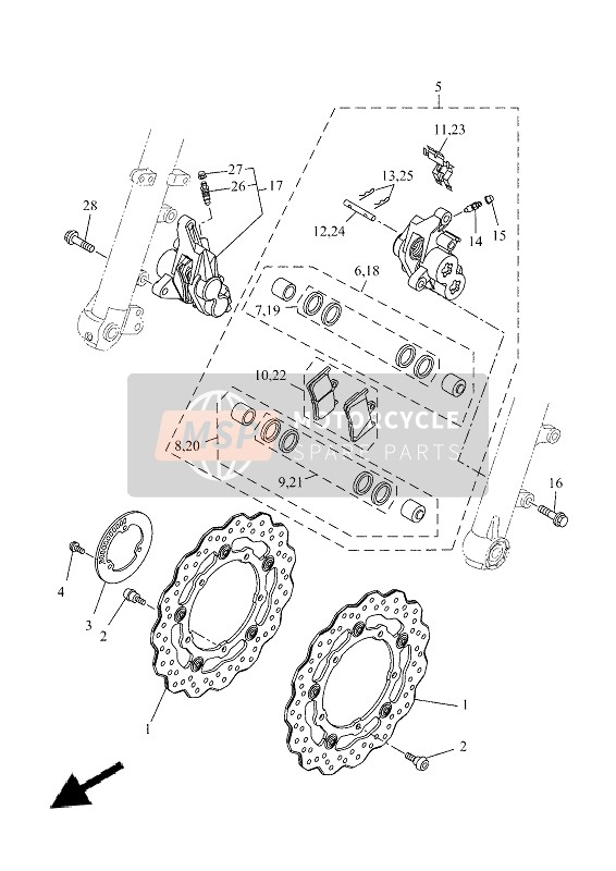 FRONT BRAKE CALIPER