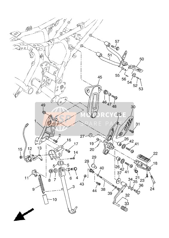 BJVF741L0000, Brkt 4, Yamaha, 0