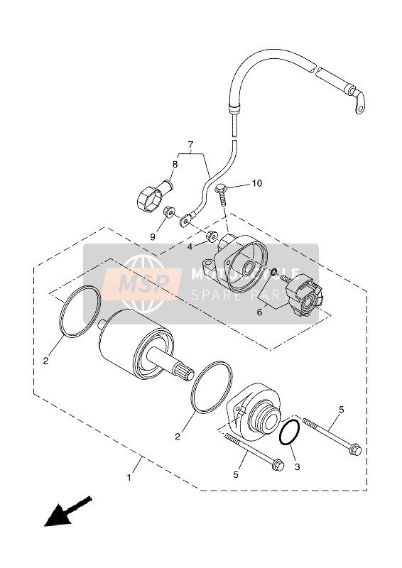 Yamaha XSR700 2021 Départ Moteur 4 pour un 2021 Yamaha XSR700