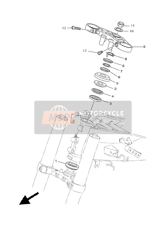 Yamaha YZF-R125 2021 STEERING for a 2021 Yamaha YZF-R125