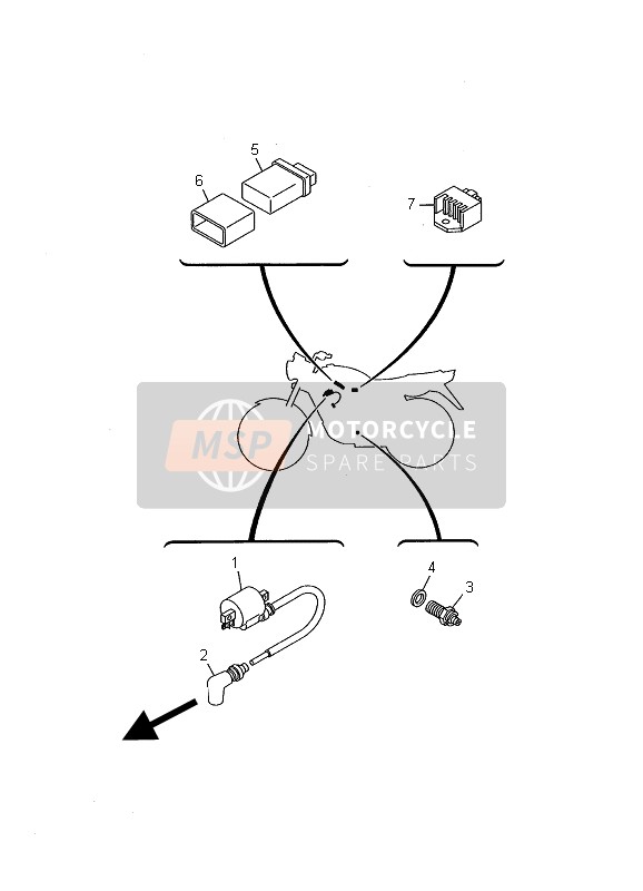 4CK819600100, Gleichrichter & Spannungsr., Yamaha, 1