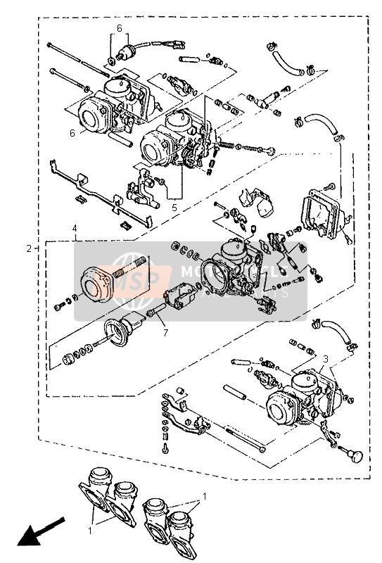 Yamaha XJ600S 1995 Motor alternativo (SWE) para un 1995 Yamaha XJ600S