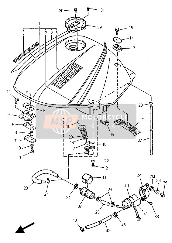Keyster Carburetor Repair Kit – Yamaha XJ900S Diversion 1995-2002, KY-0761NRM