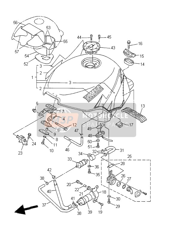 4TV139070100, Fuel Pump Comp., Yamaha, 1