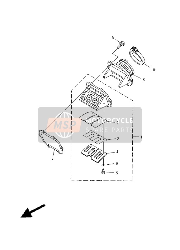 904505200200, Slang Klem Assy, Yamaha, 1